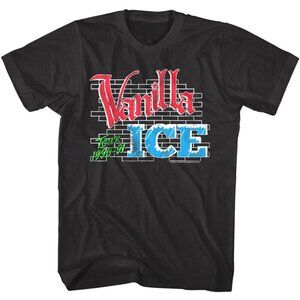 Vanilla Ice Tour 1990-91 T Shirt Graffiti Logo Wall Rapper Hip Hop Pop Concert92